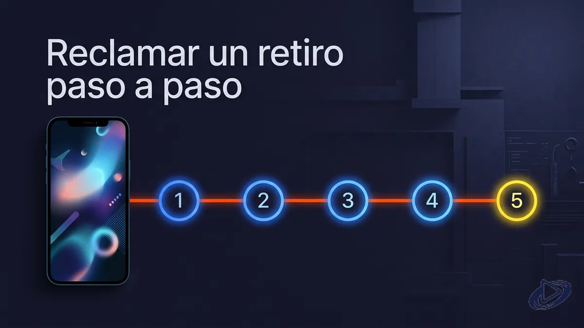Línea de tiempo de pasos para reclamar un retiro que no llega, guía de Playtech