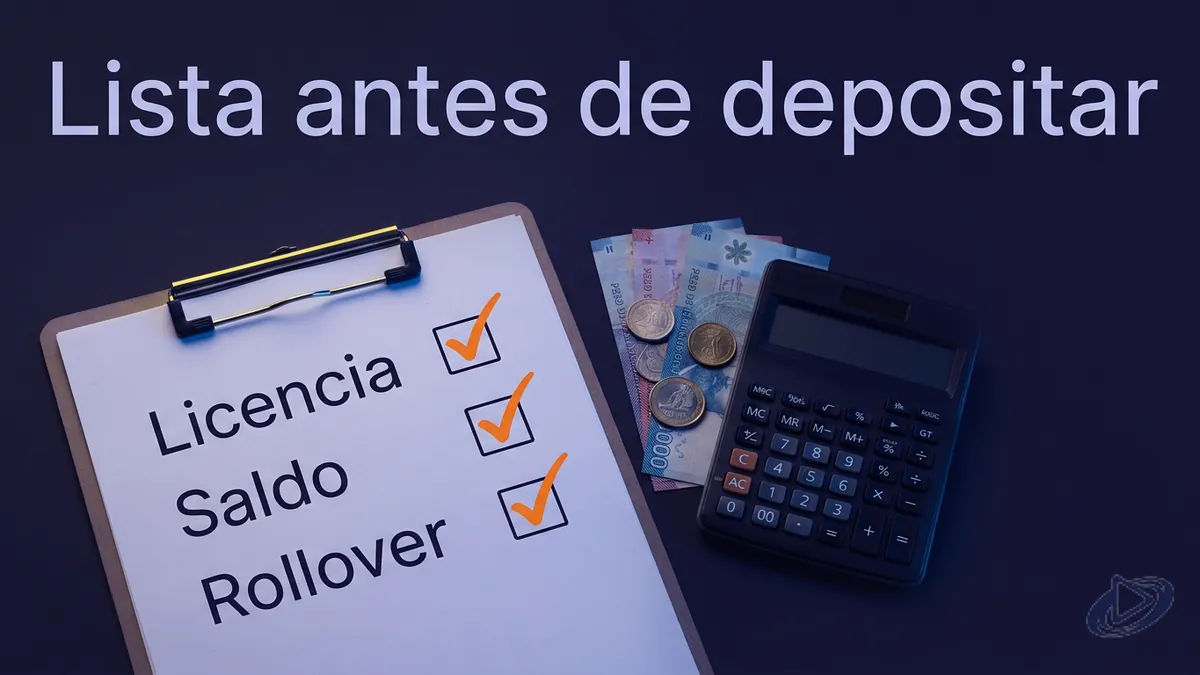 Checklist y calculadora con pesos chilenos antes de depositar en un casino con juegos Playtech