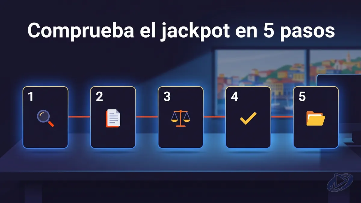 Línea de tiempo de cinco pasos para comprobar un jackpot de Playtech en tu casino de Chile