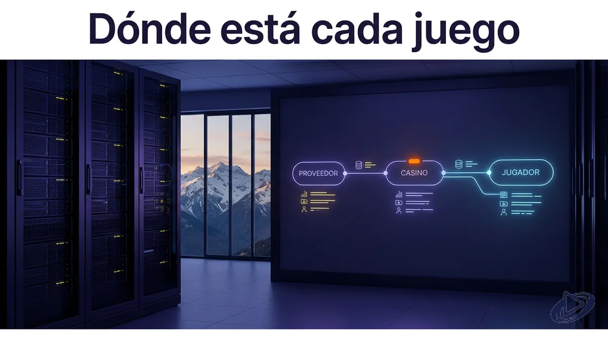 Esquema de proveedor, casino y jugador para ubicar juegos Playtech en Chile