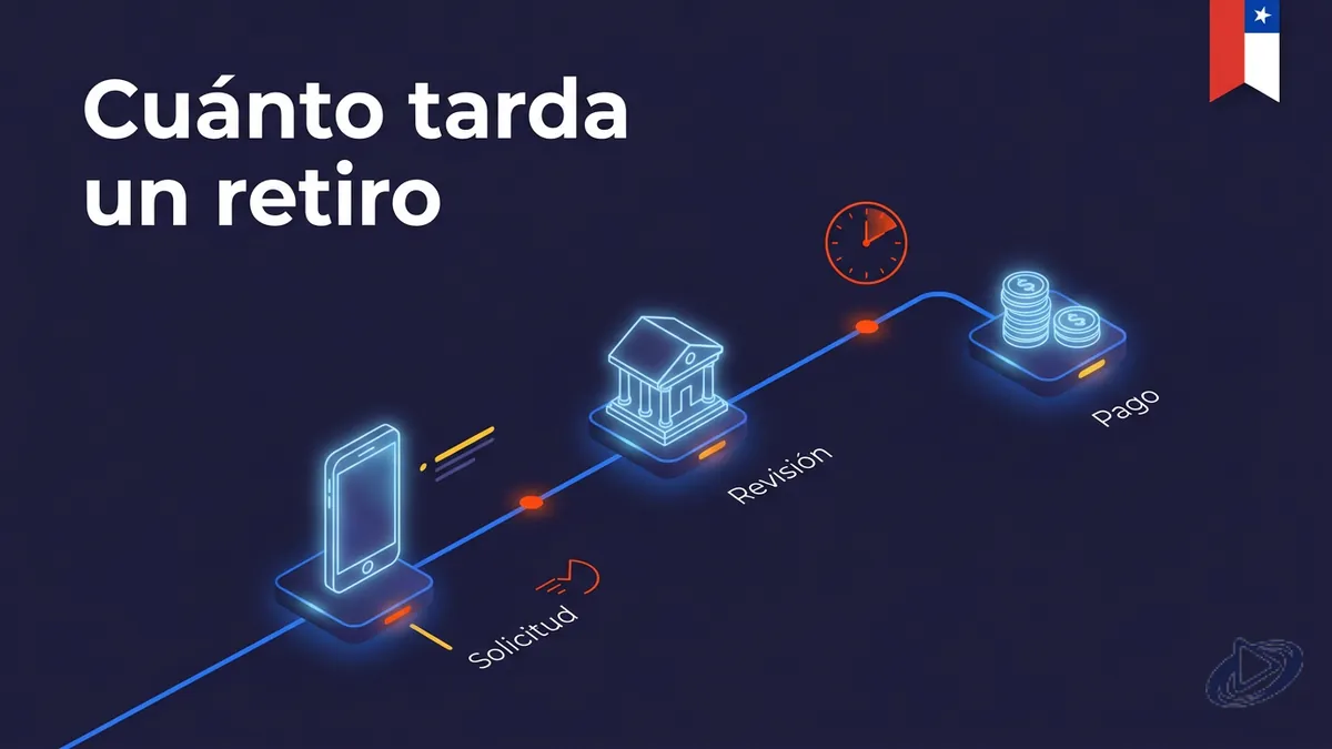 Línea de tiempo de un retiro de $50.000 en casinos con juegos Playtech en Chile